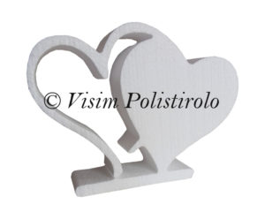 cuore amore polistirolo visim